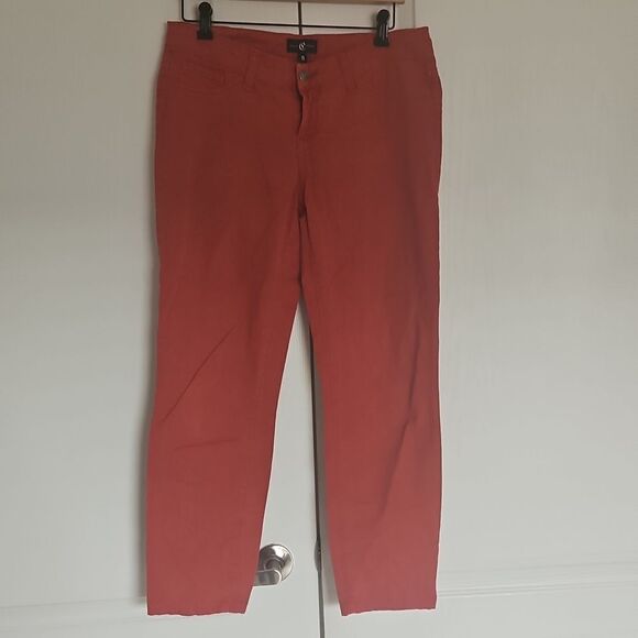 Women's Red High-Waist Pants - Picture 12 of 16